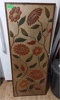 Hand Crafter Floral Wall Decor Panel, 24 x 59
