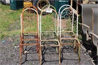 (6) Ornate Metal Chairs