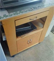 Kitchen Island with Baking Dishes