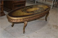 Oval Ornate Coffee Table