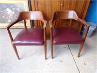 2 PADDED CHAIRS 24 X 20