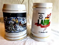 Two Lahr Beer Steins