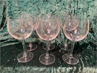 SET OF 6 LARGE WINE GLASSES