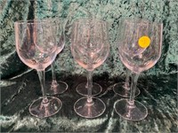 SET OF 6 WINE GLASSES