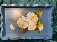 HAND PAINTED SERVING TRAY