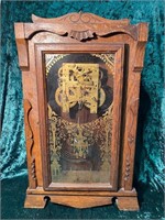 ANTIQUE CLOCK CASE WITH WORKINGS NO FACE