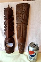 Pair of Wood Carvings