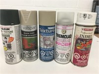 5 Cans of Spray Paint - All Not Full