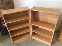 2 - 4 Tier Book Shelves *Used Condition 40x24x9"