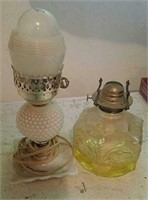 Vintage Oil Lamp & Table Lamp