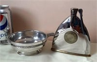 Pewter Dish & The Stirrup Flask
