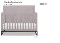 Simmons Kids' Foundry 5-in-1 Convertible Baby Crib