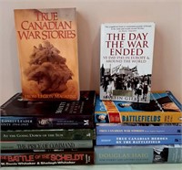 Assortment of books, War Stories