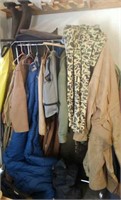 Group of Coveralls, Jackets, Wadding Shoes & More