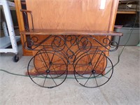 WOOD / METAL PLANT STAND