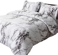 Bedsure Marble Printed Comforter Set QUEEN - READ!