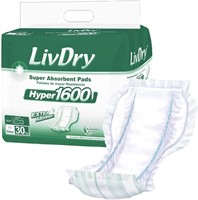 LivDry Incontinence Pad Insert for Men and Women