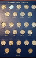 Mercury Dime Set 1916-45, 76 Coins