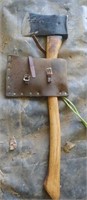 Axe with Leather Holder