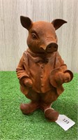 CAST IRON PIG GARDEN ORNAMENT "WIND IN THE WILLOWS
