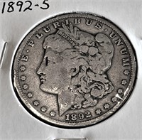 1892 s Better Date Scarce Morgan Silver Dollar