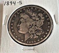 1894 s Scarce Better Date Morgan Silver Dollar