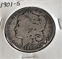 1901 s Key Date Morgan Silver Dollar