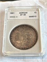 1881 EF 40 Morgan Silver Dollar