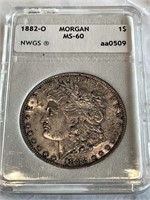 1882 O MS 60 Morgan Silver Dollar