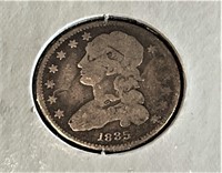 1835 Capped Bust Quarter Dollar
