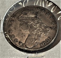 1830 XF Grade Capped Bust Half Dollar