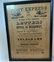 Pony Express Original Add 4/3/1860-10/26/1861