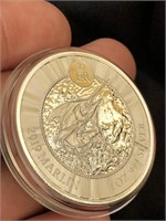 2019  1 troy Oz 999 silver coin Cayman Islands