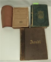 Antique Bibles 1879, 1898 & Live of Christ 1874