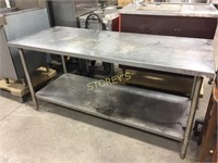 6' x 30" S/S Work Table