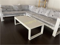 NEW Corner Patio Furniture Set w/ Table