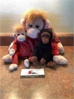 Ty Beanie Baby Monkeys