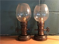 2 Candle Hurricane Lamps