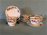 4 Royal Grafton Queen Bess Tea Cup Sets