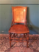 Antique Country Style Side Chair - 16.5"w x 35"