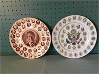 2 American President's Plates