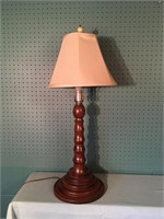 31" Wood Spindle Lamp