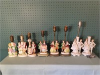 8 Figurine Lamps