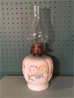 Milk Glass Oil Lamp