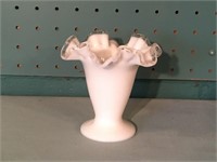 Small Ruffled Fenton Vase