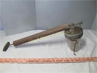 Vintage Brass & Glass Hand Pump Sprayer