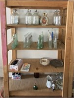 Wood Shelving Unit (No contents)