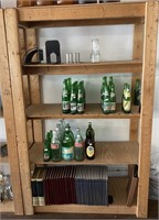 Wood Shelving Unit (No contents)