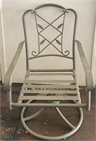 Metal Swivel Patio Chair