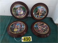 1990 Hummel Framed Set of 4 Plates